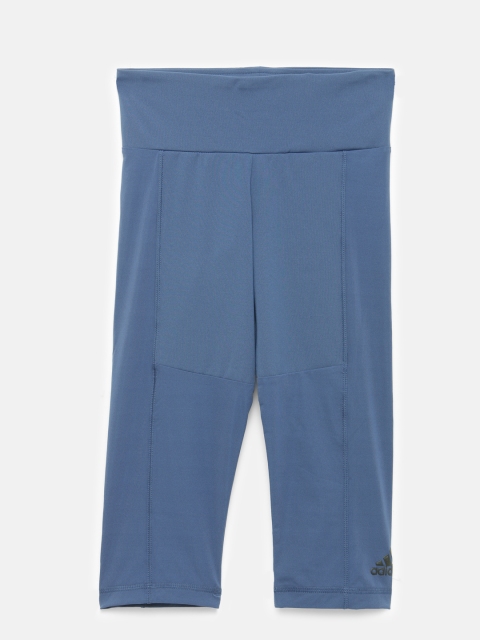 

ADIDAS Girls Blue YG Chill 3/4th Tights
