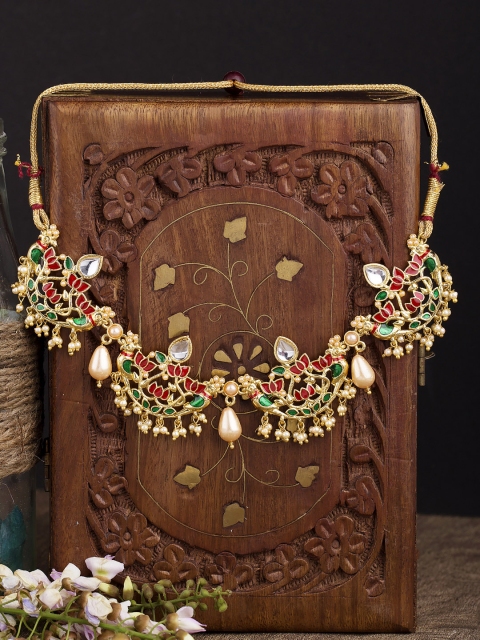 

Voylla Gold-Toned Metal Choker Necklace