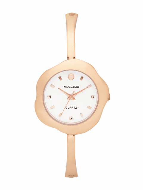 

Nucleus Women White Analogue Watch NSHLRGWMRG