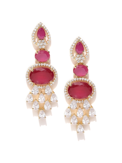 

Jewels Galaxy Pink Gold-Plated Classic Drop Earrings