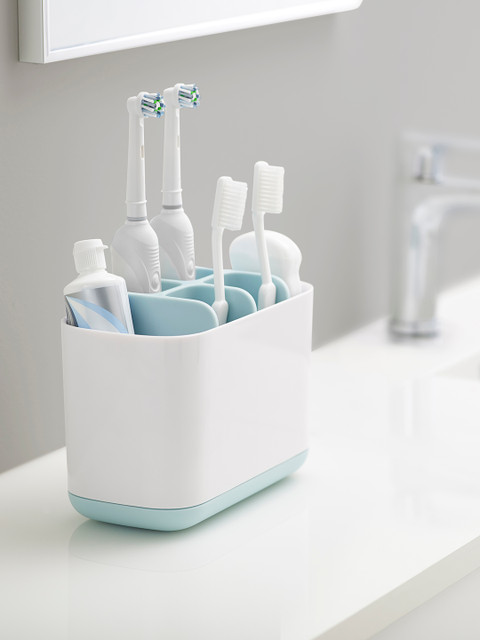 

Joseph Joseph White Plastic Toothbrush Holder