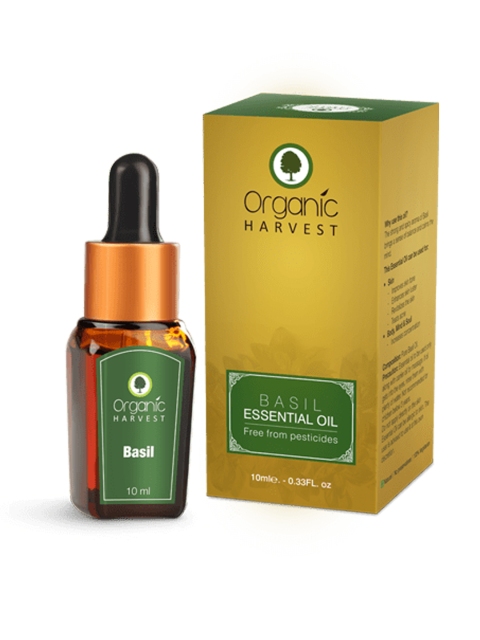 

Organic Harvest Unisex Basil Essential Oil 10 ml, Blue
