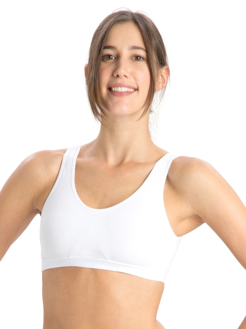 

Jockey White Slip-On Active Bra 13760105