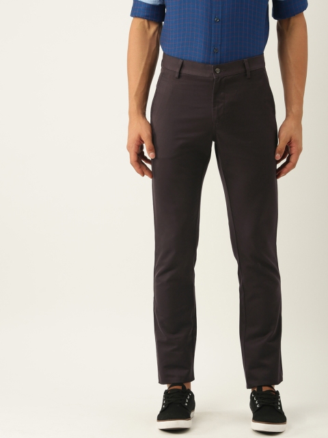 

Allen Solly Men Brown Custom Slim Fit Solid Chinos