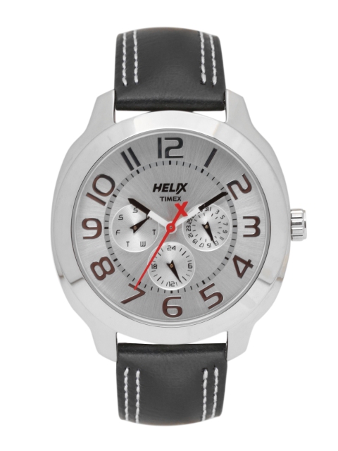 

Timex Men Silver-Toned Analogue Watch TI018HG000