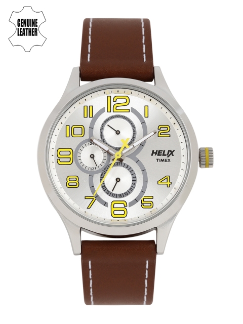 

Timex Helix Men Silver-Toned Multifunction Analogue Watch TW003HG08