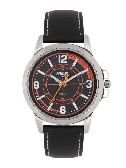 

Timex Men Black & Orange Analogue Watch
