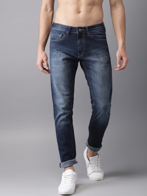 

HERE&NOW Men Blue Slim Fit Mid-Rise Clean Look Stretchable Jeans