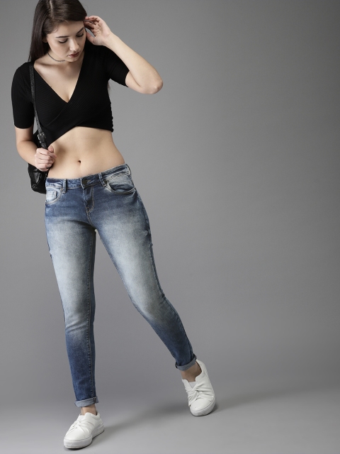 

Moda Rapido Women Blue Slim Fit Mid-Rise Clean Look Stretchable Jeans