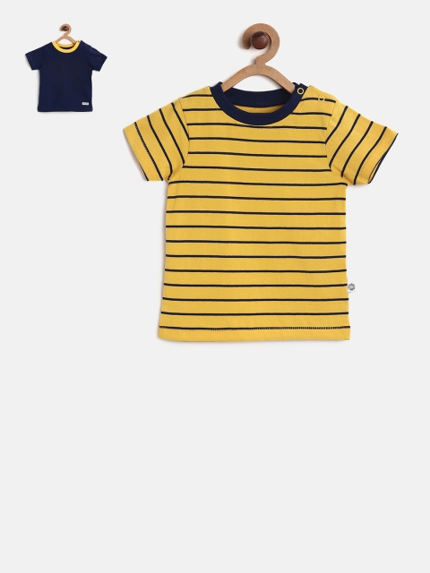 

MINI KLUB Boys Pack Of 2 Printed T-shirts, Yellow