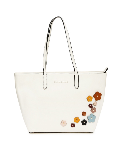 

GIORDANO Off-White Solid Tote Bag