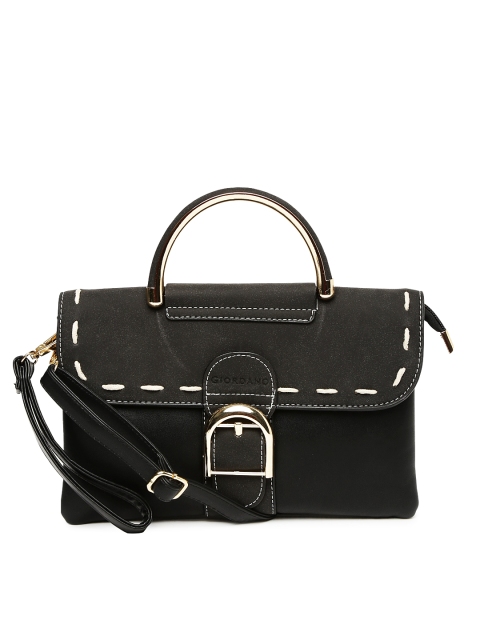 

GIORDANO Black Solid Satchel