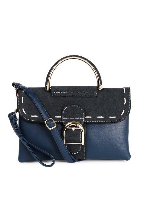 

GIORDANO Navy Blue Solid Satchel