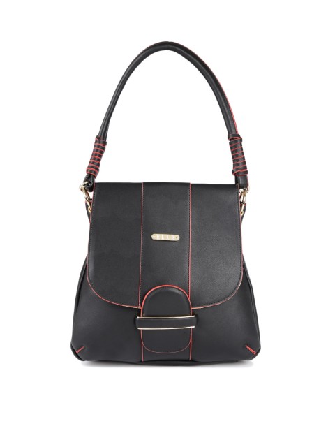 

ELLE Black Solid Shoulder Bag