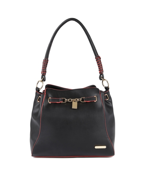 

ELLE Black Solid Shoulder Bag