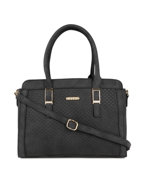 

ELLE Black Solid Handheld Bag