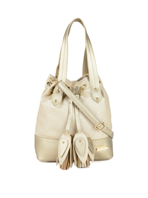 

ELLE Gold-Toned Solid Tote Bag
