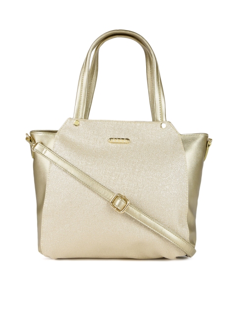 

ELLE Gold-Toned Solid Shoulder Bag