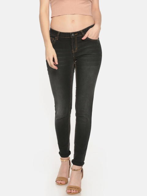 

Newport Women Black Skinny Fit Mid-Rise Clean Look Stretchable Jeans