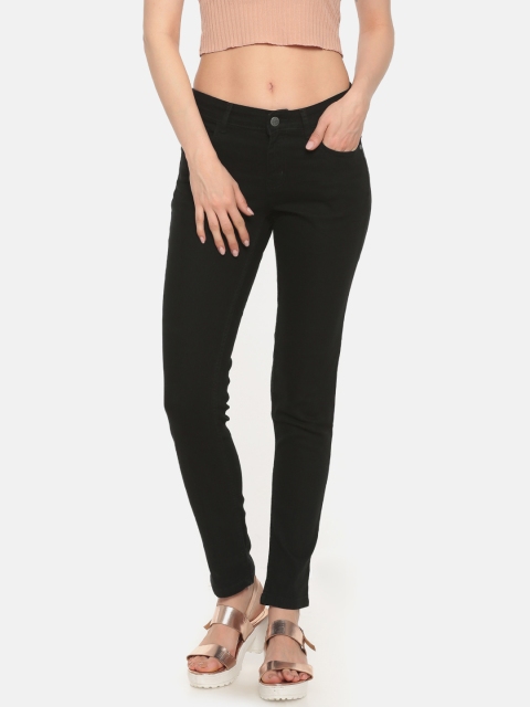 

Newport Women Black Slim Fit Mid-Rise Clean Look Stretchable Jeans