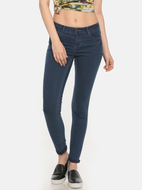 

Newport Women Blue Skinny Fit Mid-Rise Clean Look Stretchable Jeans
