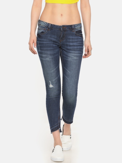 

Cherokee Women Blue Skinny Fit Low-Rise Mildly Distressed Stretchable Jeans