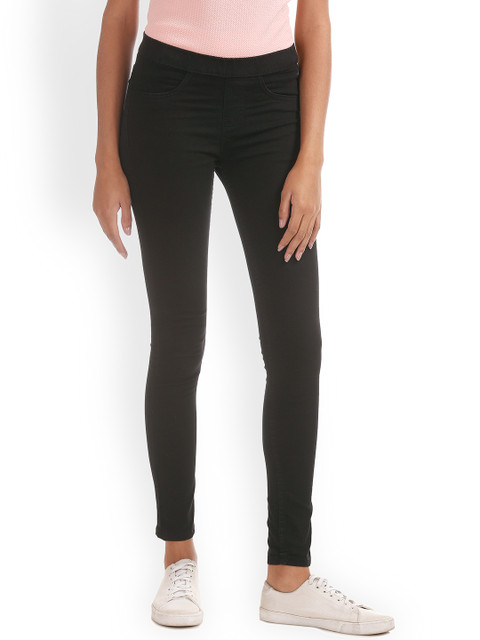 

Cherokee Women Black Regular Fit Mid-Rise Clean Look Stretchable Jeans