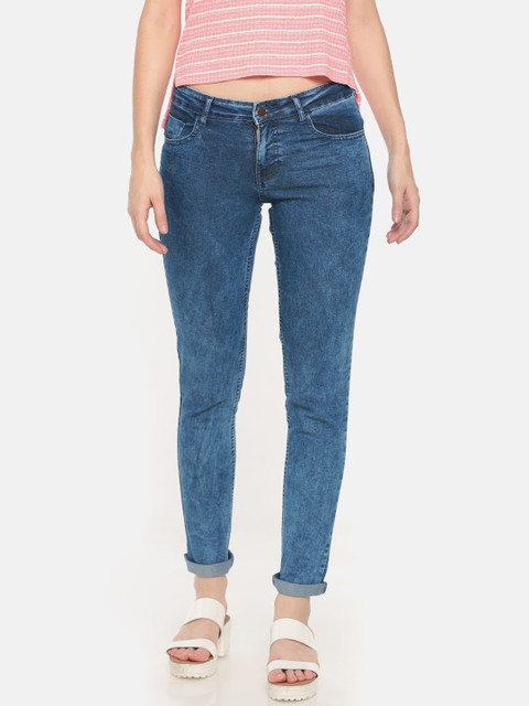 

Cherokee Women Blue Regular Fit Mid-Rise Clean Look Stretchable Jeans