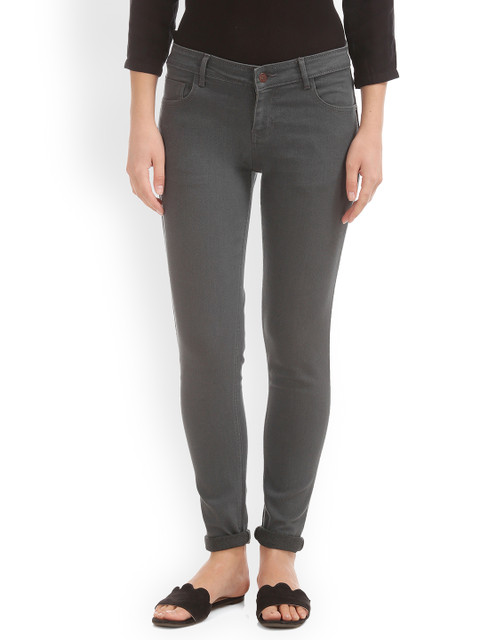 

Cherokee Women Grey Regular Fit Mid-Rise Clean Look Stretchable Jeans
