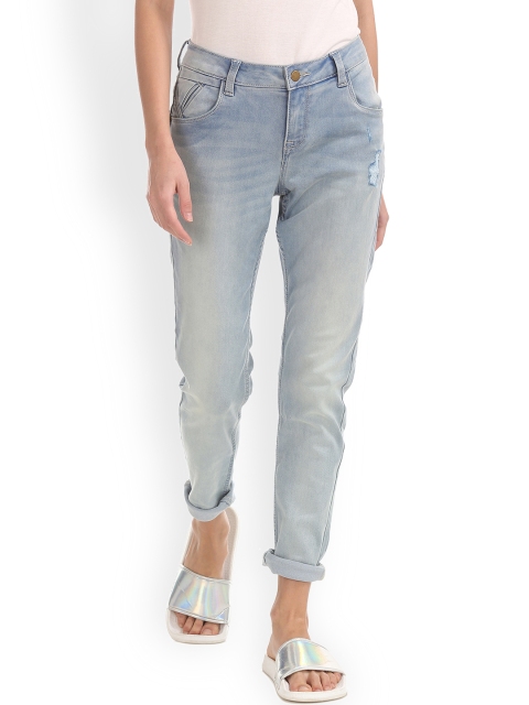 

Cherokee Women Blue Skinny Fit Low-Rise Mildly Distressed Stretchable Jeans