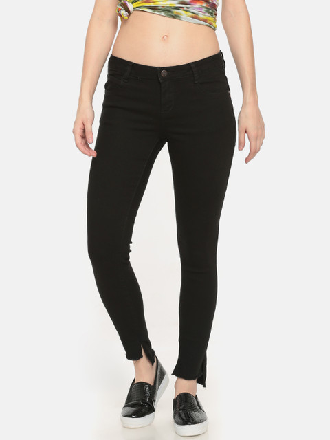 

Cherokee Women Black Skinny Fit Low-Rise Clean Look Stretchable Jeans