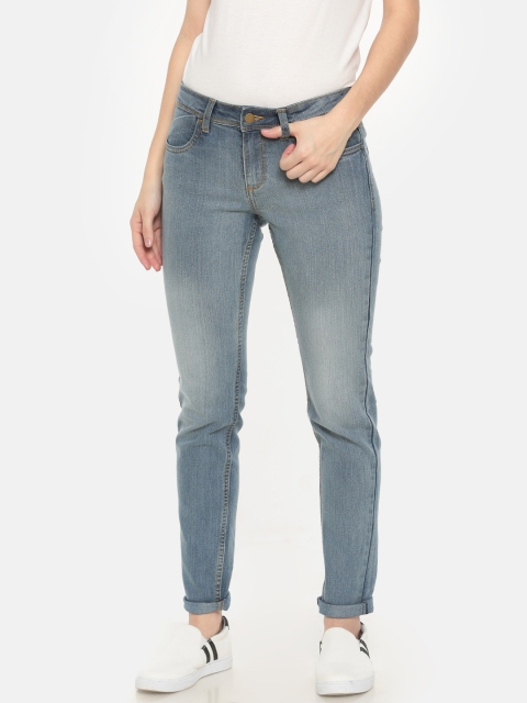 

Cherokee Women Blue Slim Fit Mid-Rise Clean Look Stretchable Jeans