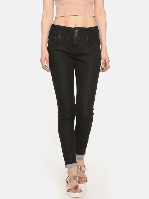 

Cherokee Women Black Skinny Fit High-Rise Clean Look Stretchable Jeans