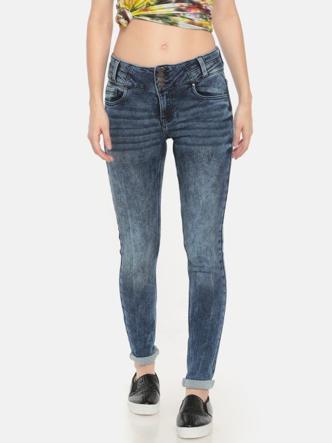 

Cherokee Women Blue Skinny Fit High-Rise Clean Look Stretchable Jeans