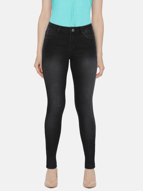

Newport Women Black Skinny Fit Mid-Rise Clean Look Stretchable Jeans