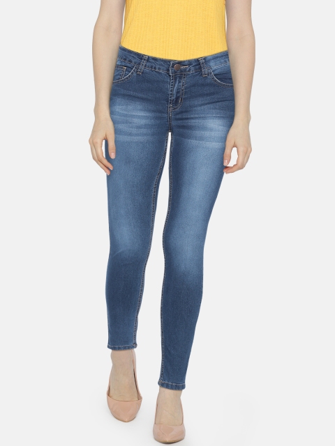 

Newport Women Blue Skinny Fit Mid-Rise Clean Look Stretchable Jeans
