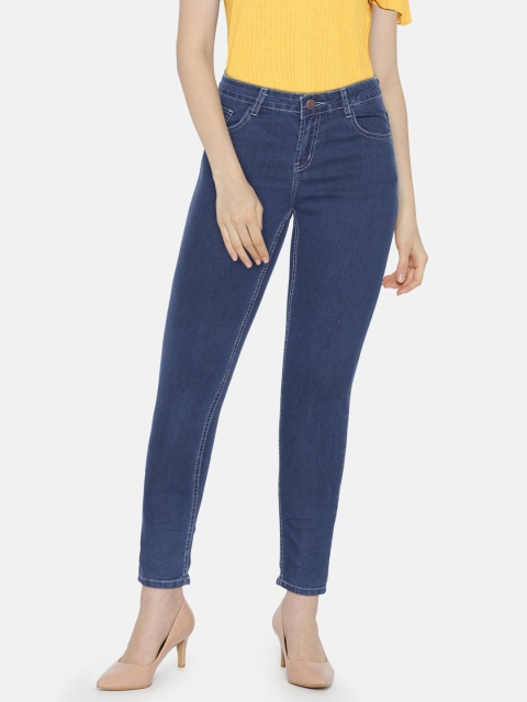 

Newport Women Blue Skinny Fit Mid-Rise Clean Look Stretchable Jeans