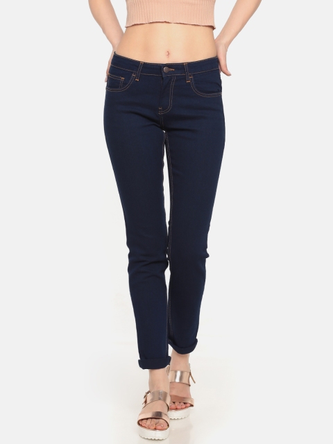 

Newport Women Blue Slim Fit Mid-Rise Clean Look Stretchable Jeans