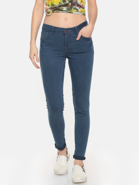 

Newport Women Blue Skinny Fit Mid-Rise Clean Look Stretchable Jeans