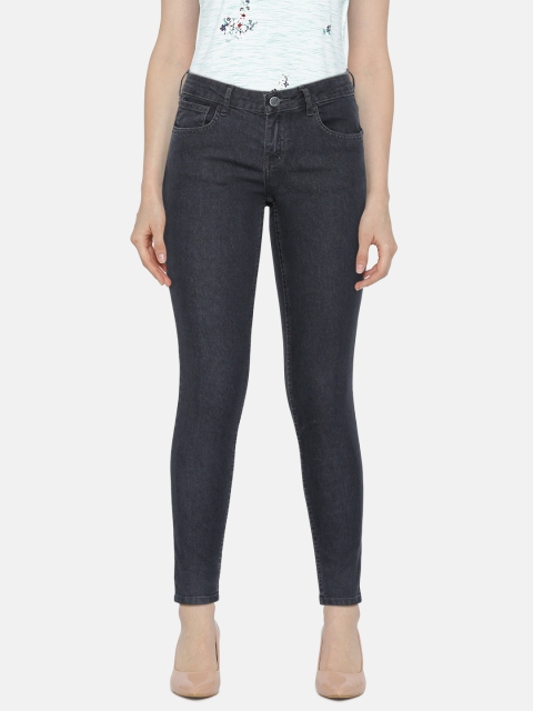 

Newport Women Grey Skinny Fit Mid-Rise Clean Look Stretchable Jeans