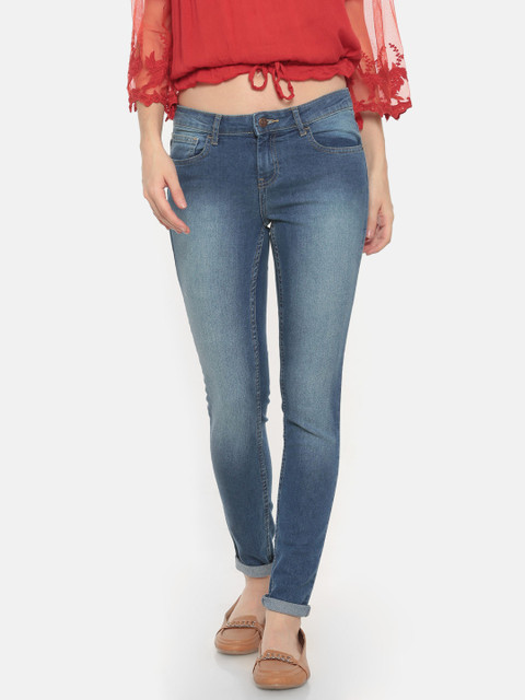 

Newport Women Blue Skinny Fit Mid-Rise Clean Look Stretchable Jeans