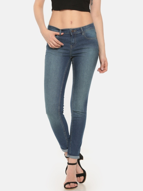 

Newport Women Blue Skinny Fit Mid-Rise Clean Look Stretchable Jeans