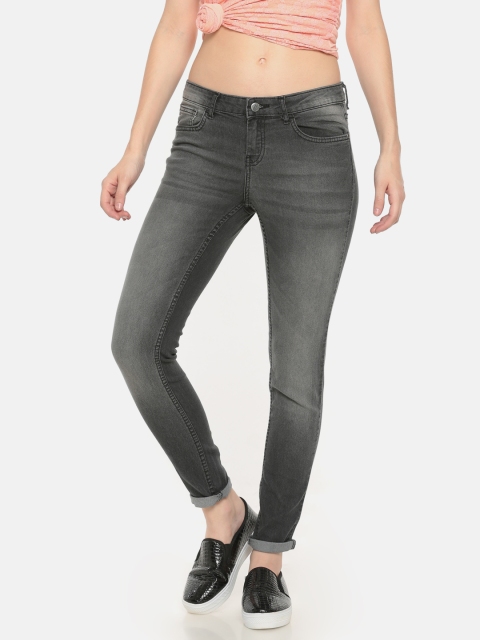 

Newport Women Grey Skinny Fit Mid-Rise Clean Look Stretchable Jeans