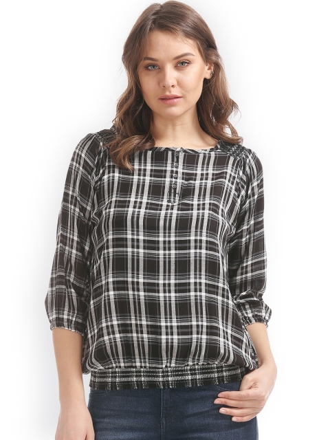 

Cherokee Women Black Printed Top