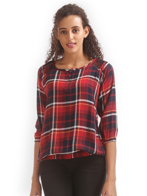 

Cherokee Women Red Printed Top