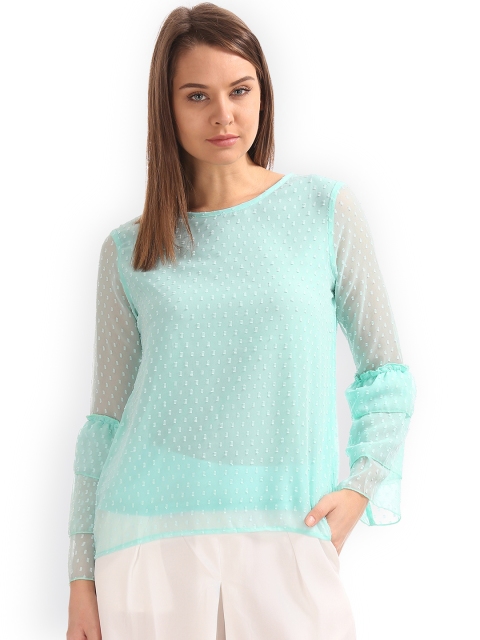 

Cherokee Women Blue Solid Top