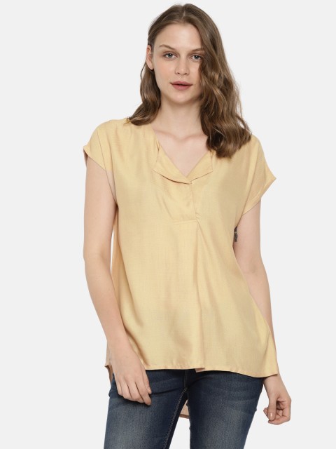 

Cherokee Women Beige Solid Top