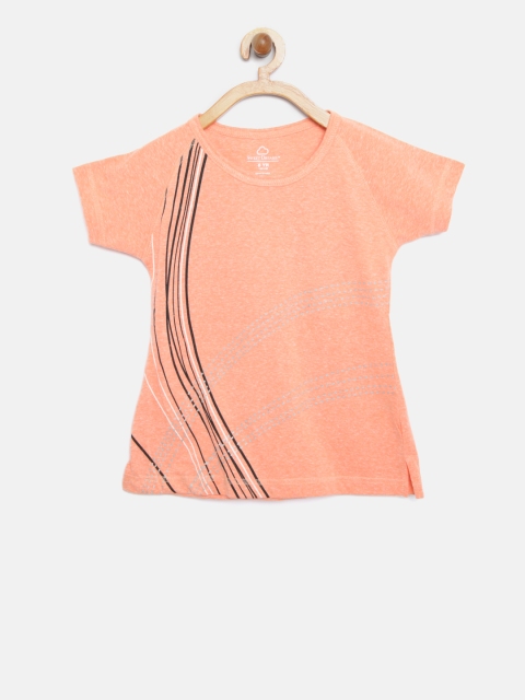 

Sweet Dreams Girls Peach-Coloured Printed Lounge T-shirts GT-655518
