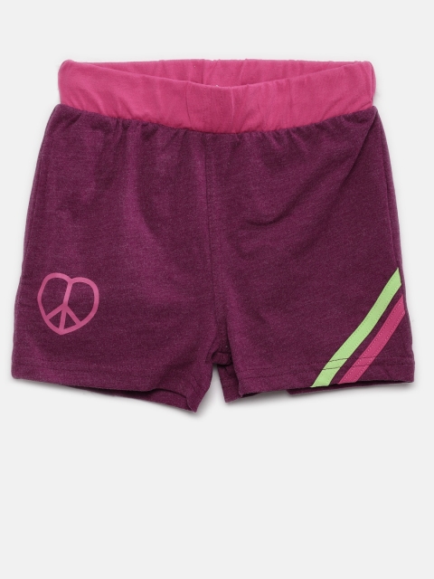 

Sweet Dreams Girls Purple Solid Regular Shorts