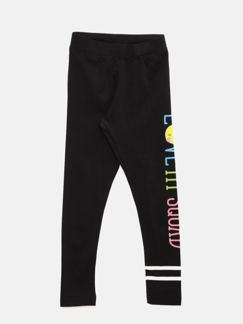 

Sweet Dreams Girls Black Printed Pyjama